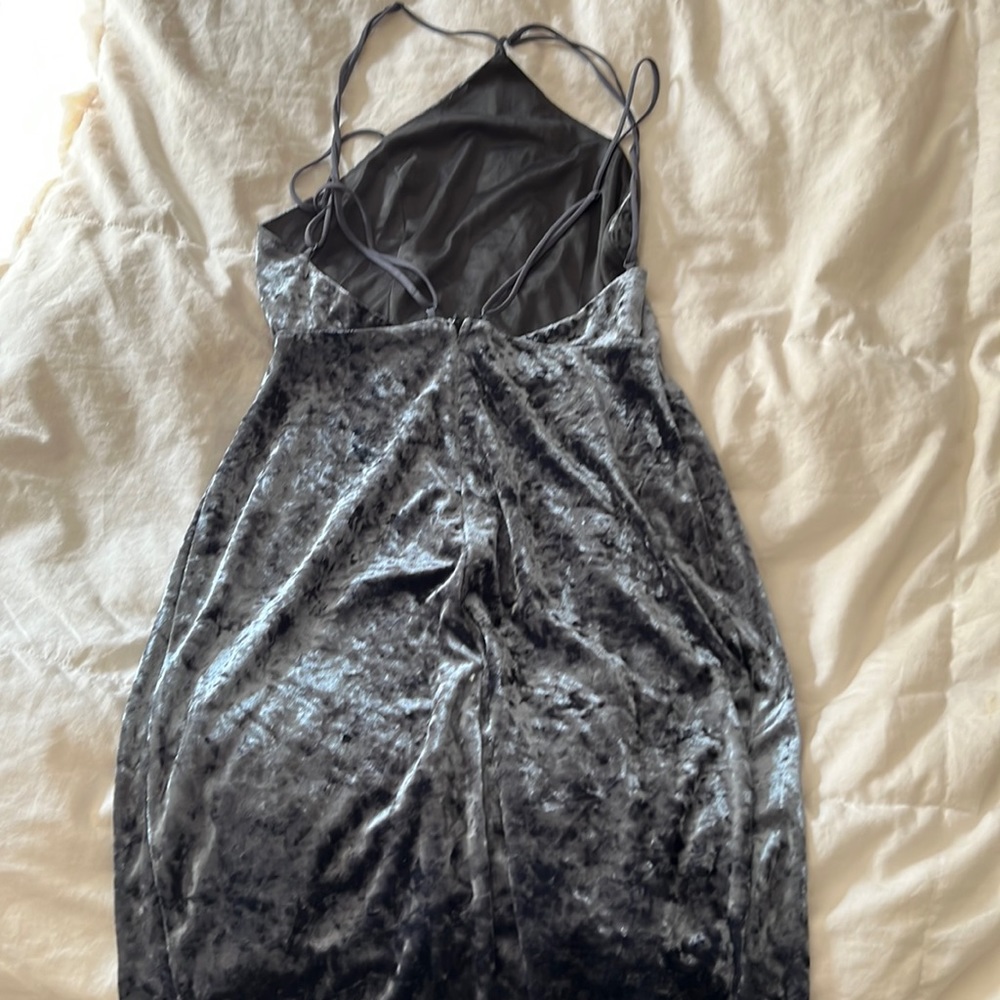 Lush crushed velvet looking dress.